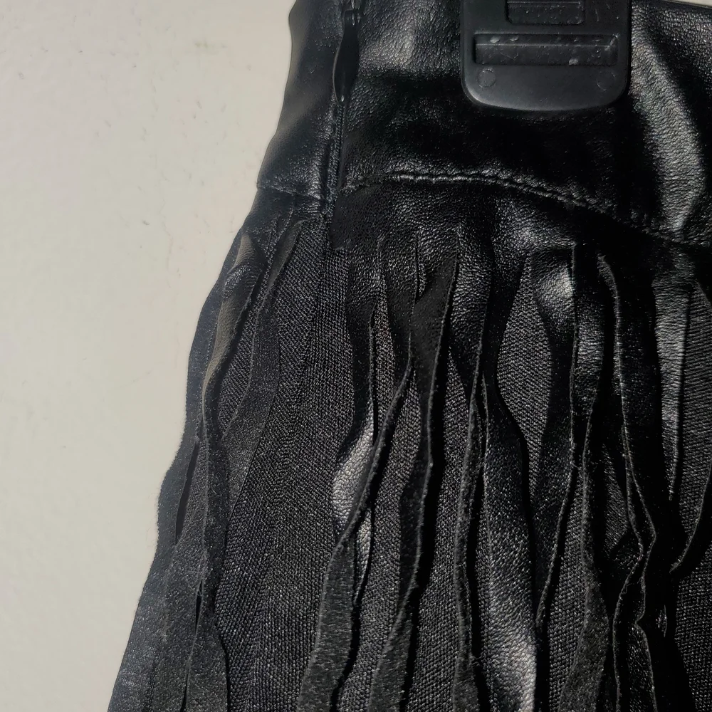 SHEIN Black Fringe Mini Skirt - Picture 2 of 3